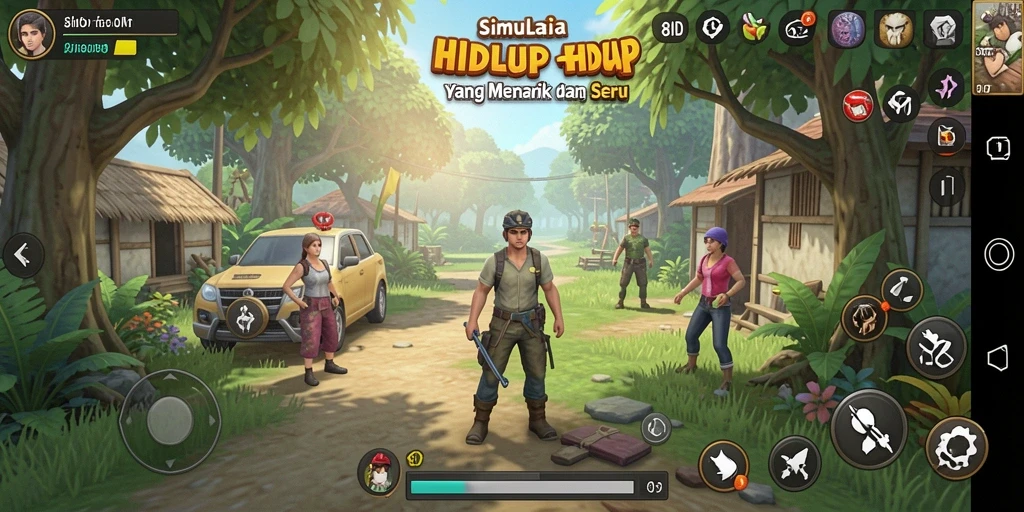 Gameplay menarik dari 8ID yang menunjukkan kehidupan virtual.