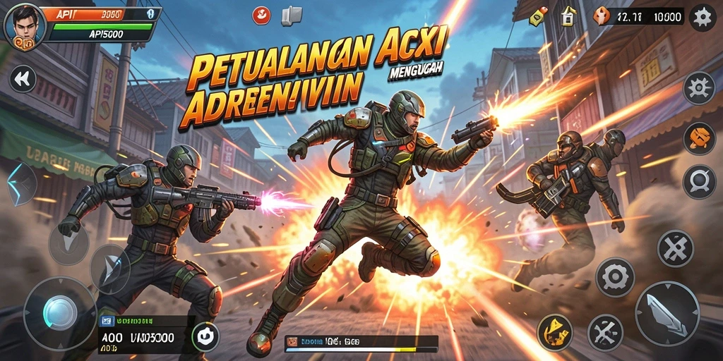 Tampilan gameplay seru dalam API5000 yang penuh aksi.