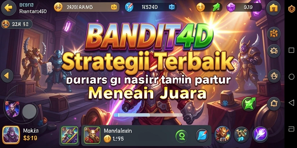 Tangkapan layar utama BANDIT4D menampilkan pertempuran strategi yang intens.