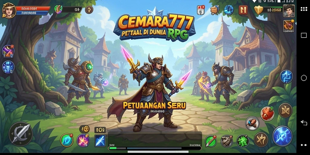 Tampilan gameplay RPG CEMARA777 yang menarik dan penuh aksi.