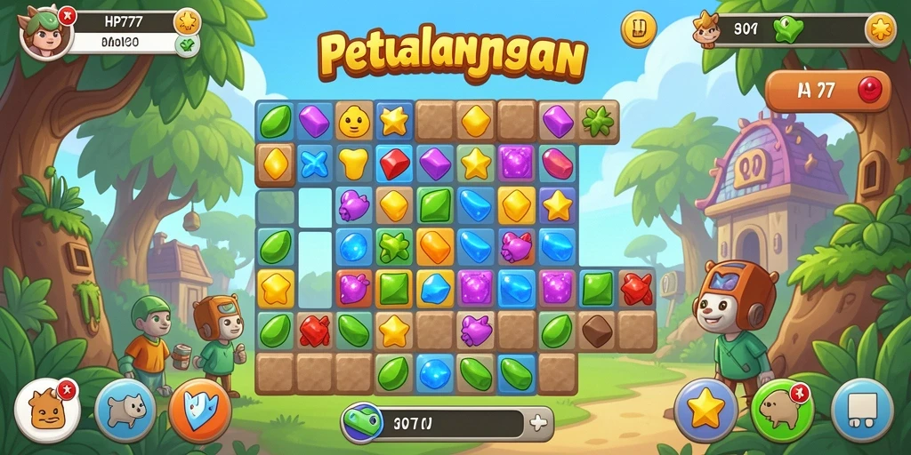 Tampilan gameplay HP777 yang seru dan mengasyikkan.