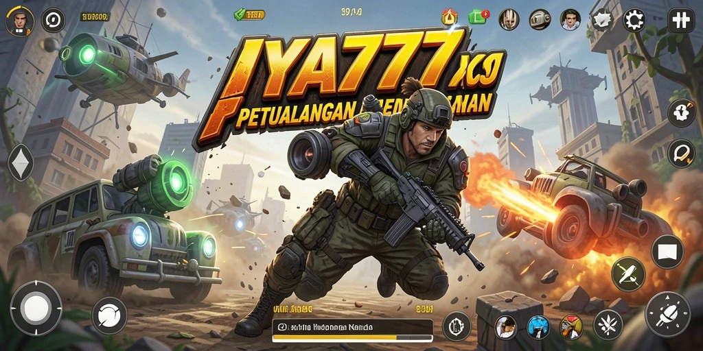 Screenshot utama IYA777 menampilkan aksi gameplay yang intens.