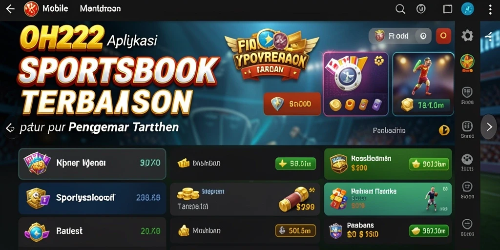 Screenshot utama OH222 menampilkan antarmuka sportsbook yang menarik dan informatif.